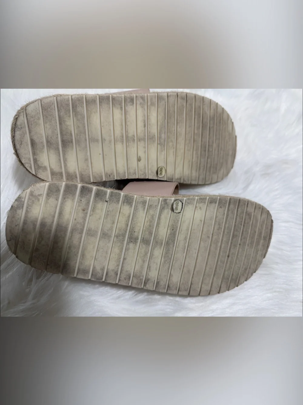 Vince Camuto Blush Espadrille Leather Platform Thong Sandals w/Contoured Bed - 9 - Picture 10 of 16